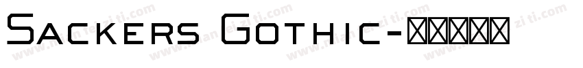 Sackers Gothic字体转换
